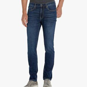 Amazon Essentials Mens Skinny-Fit Stretch Jeans, Dark Blue Vintage, 32x28, EUC